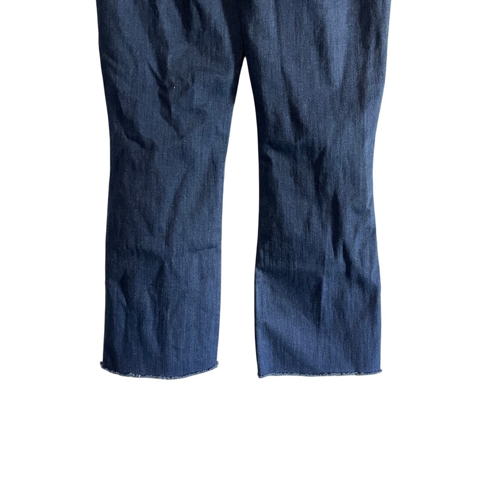 Frank Eileen Killian High Rise Straight Leg Raw Hem Stretch Jeans Size 27 Blue - Picture 12 of 12